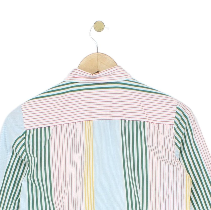 Womens Striped Shirt Long Sleeve Fitted