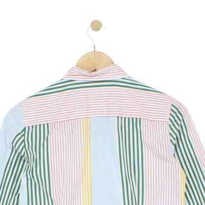 Womens Striped Shirt Long Sleeve Fitted