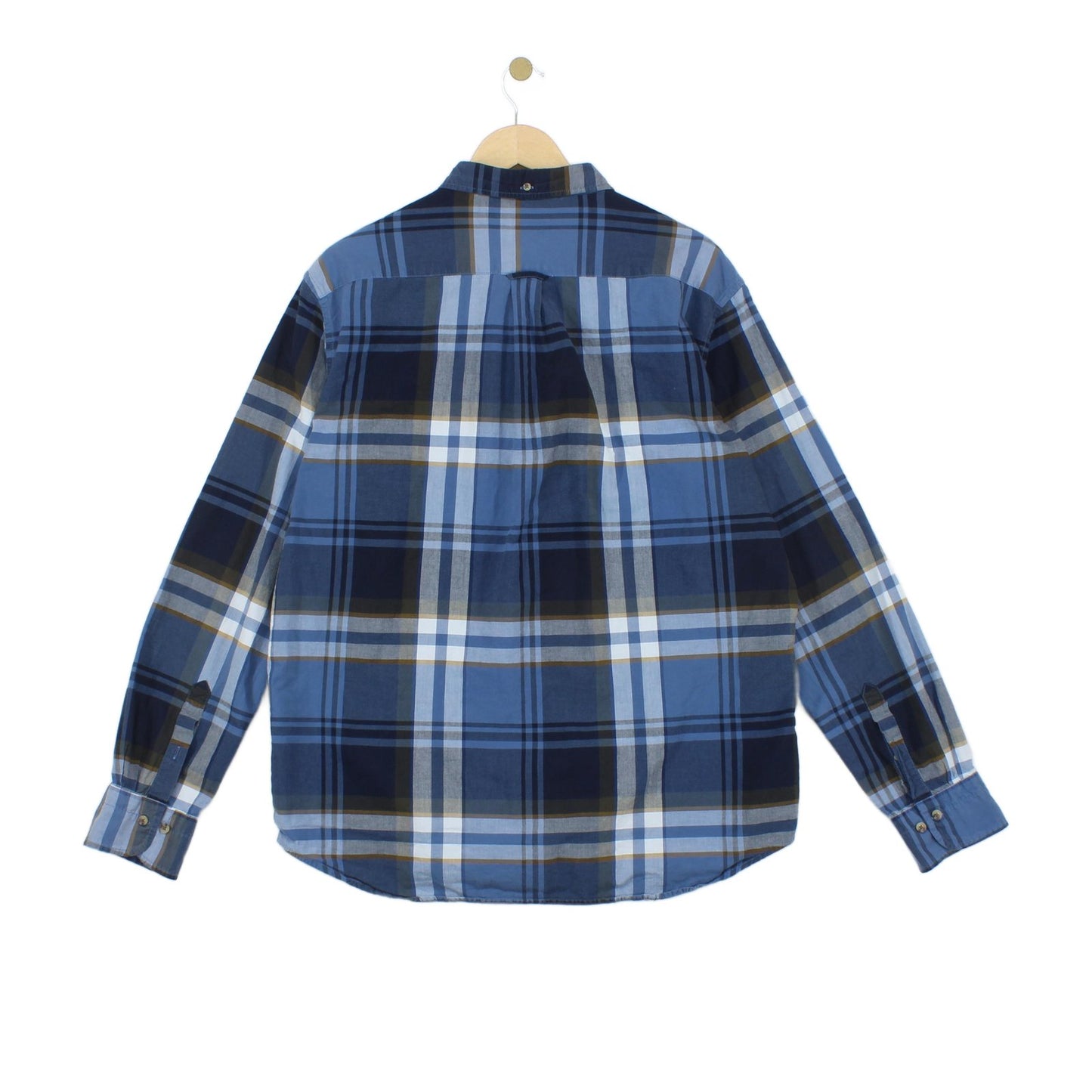 Mens Plaid Shirt Long Sleeve Button Up
