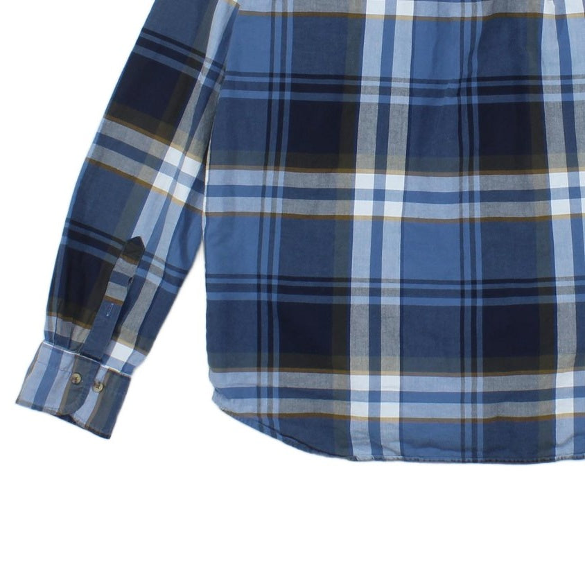 Mens Plaid Shirt Long Sleeve Button Up