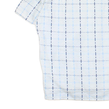 Mens Plaid Shirt  Short Sleeve