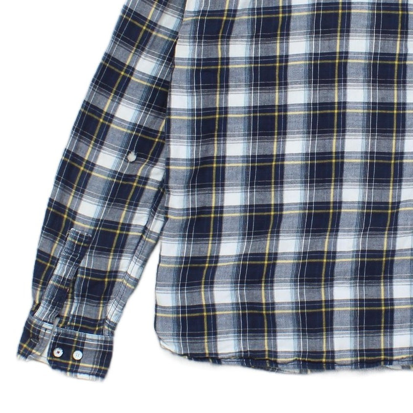 Mens Check Shirt Western Button Up