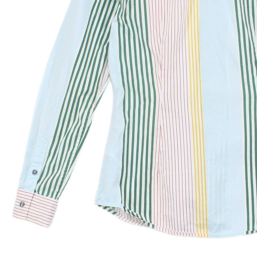Womens Striped Shirt Long Sleeve Fitted