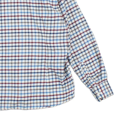 Mens Plaid Shirt Long Sleeve Tailored
