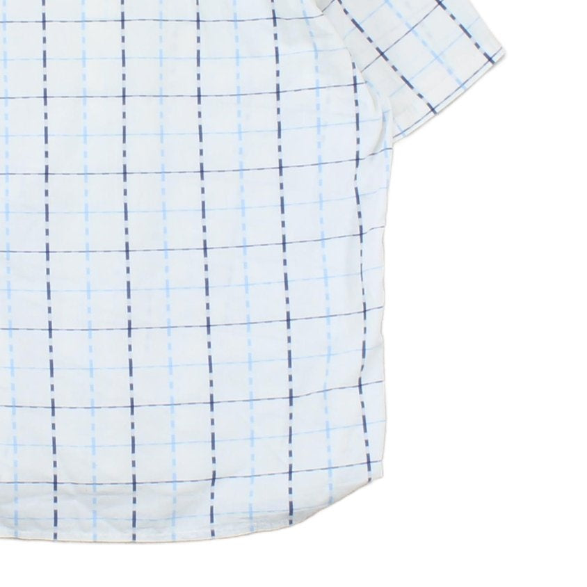 Mens Plaid Shirt  Short Sleeve