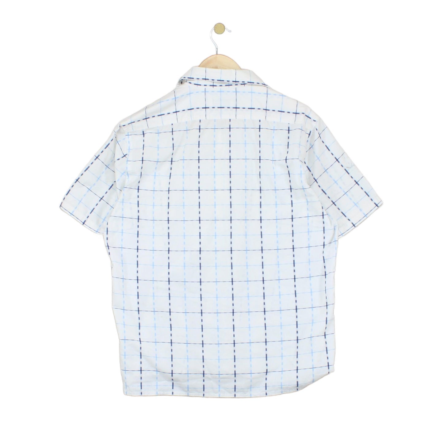 Mens Plaid Shirt  Short Sleeve