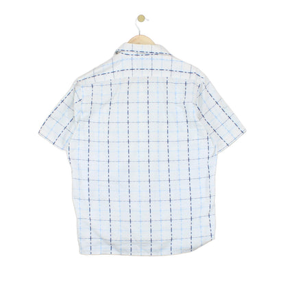 Mens Plaid Shirt  Short Sleeve