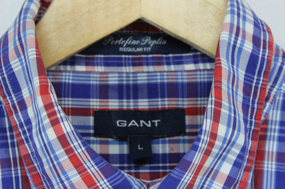 Mens Plaid Shirt Button Up Short Sleeve
