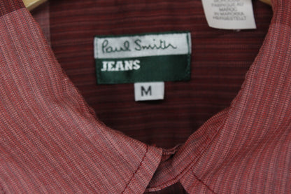 Mens Striped Shirt Button Up Short Sleeve