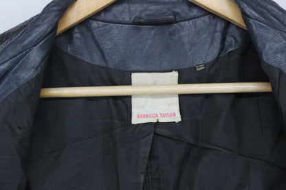 Womens Leather Jacket Biker Zip