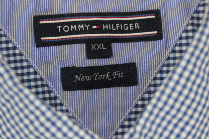 Mens Check Shirt Short Sleeve Button Down Gingham