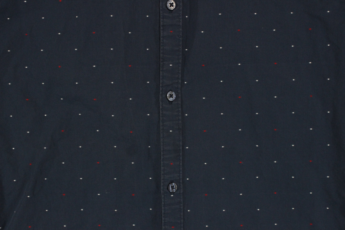 Mens Polka Dot Shirt Short Sleeve Slim Button Up