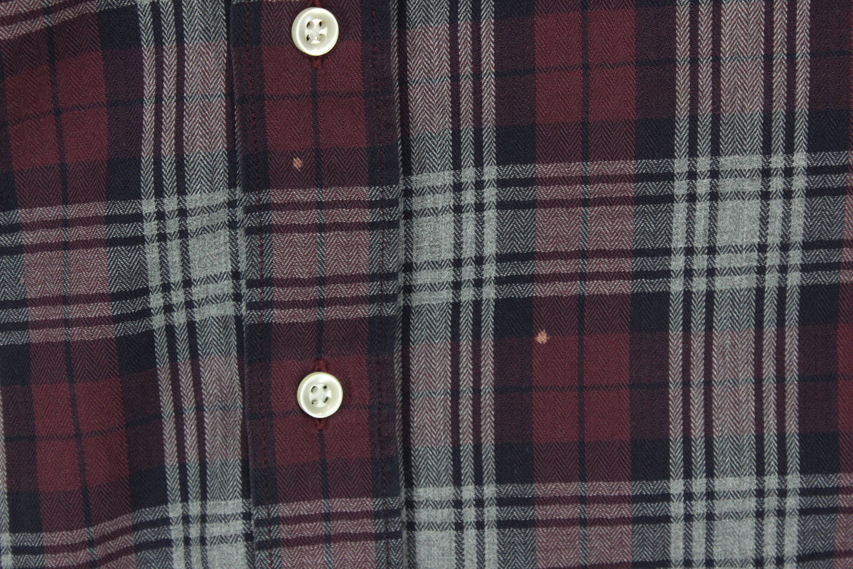Mens Plaid Shirt Button Up