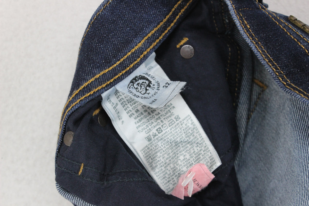 Mens Tepphar Jeans Carrot Fit Button Fly Slim