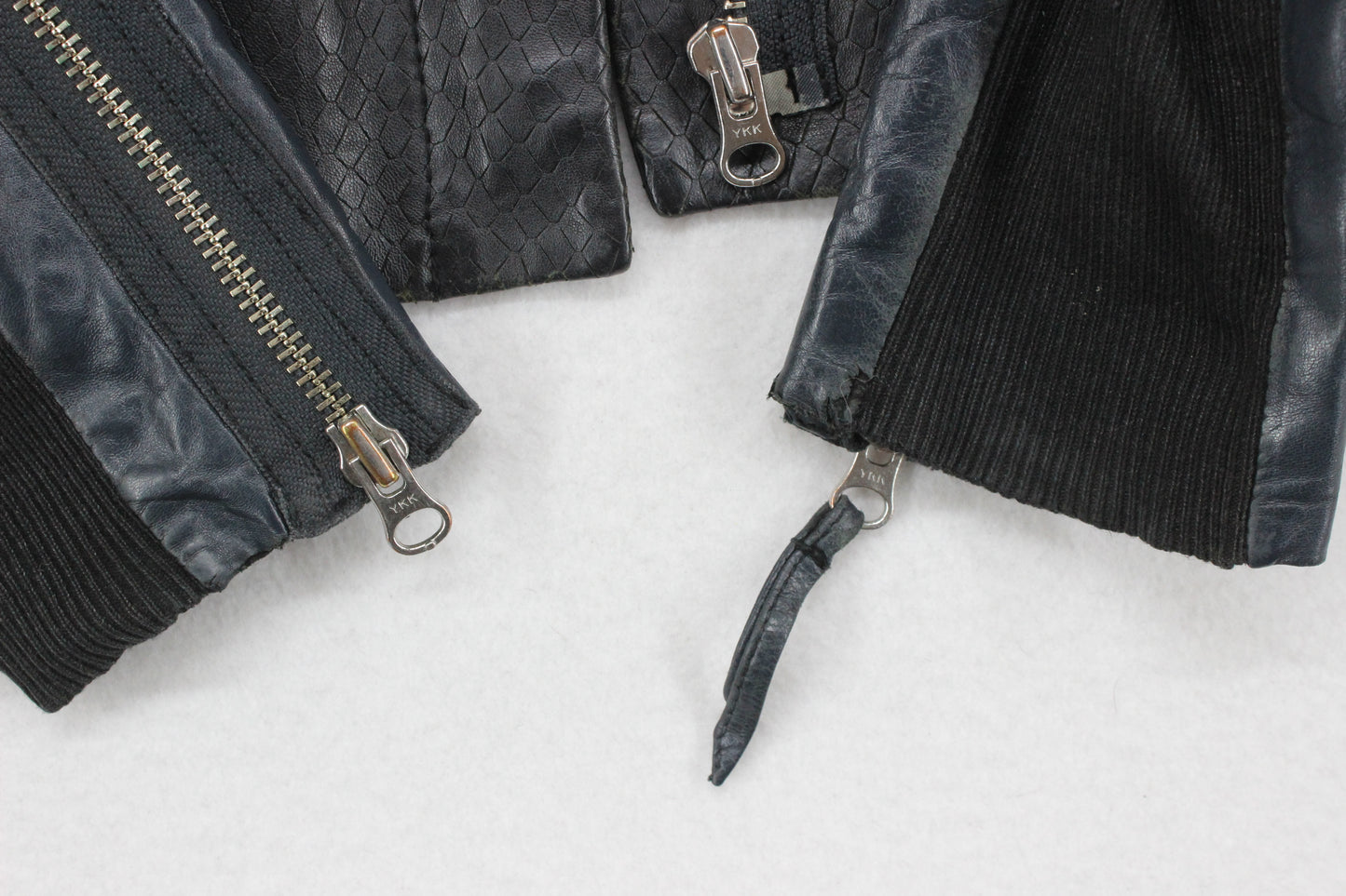 Womens Leather Jacket Biker Zip