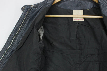 Womens Leather Jacket Biker Zip