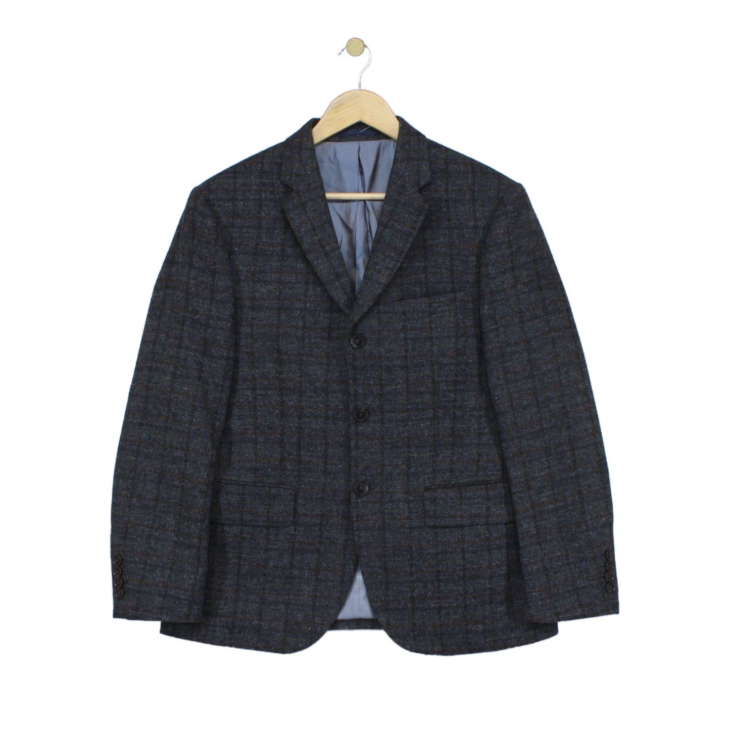 Mens Tweed Blazer Check Tailored Formal