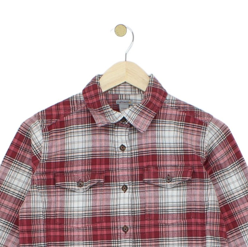 Womens Plaid Shirt Long Sleeve Check