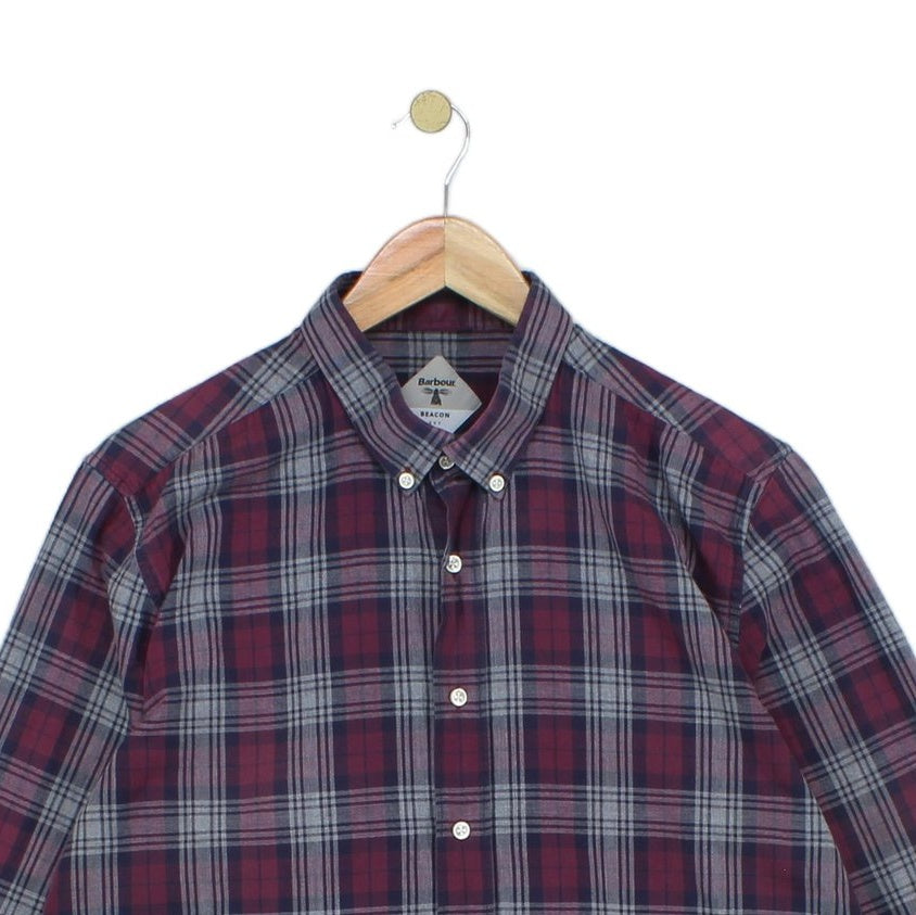 Mens Plaid Shirt Button Up
