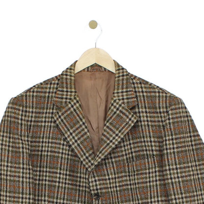 Mens Scotch Tweed Blazer Plaid Formal