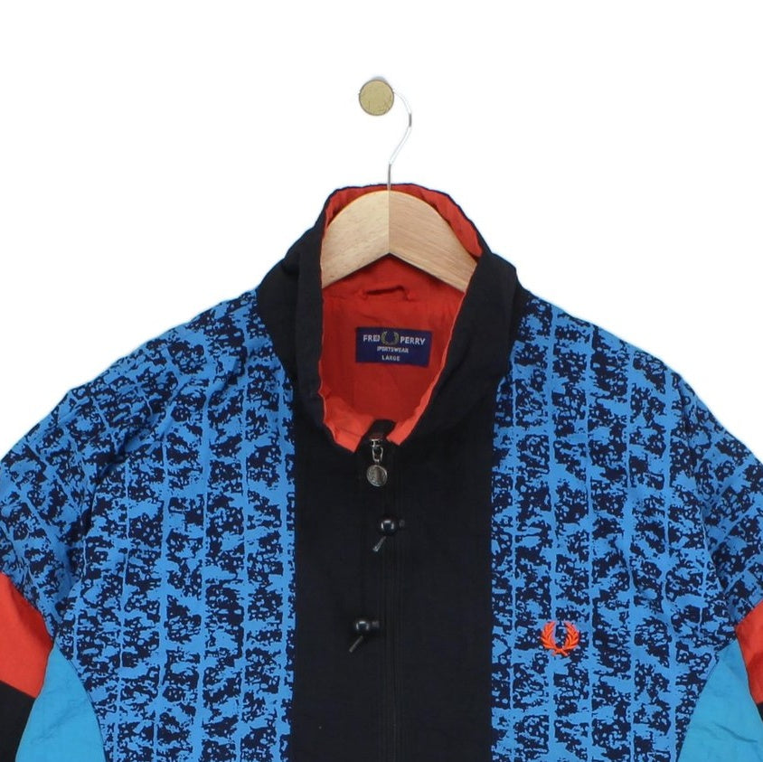 Mens Track Jacket Abstract Full Zip