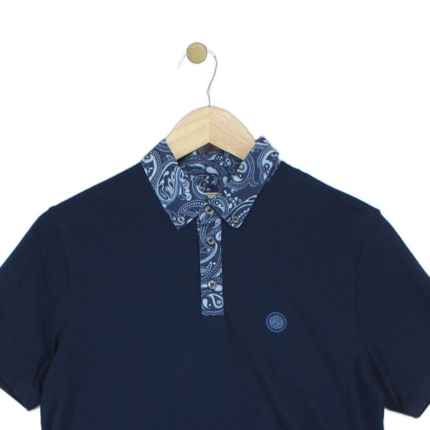 Mens Paisley Polo Shirt Made In Portugal Casual