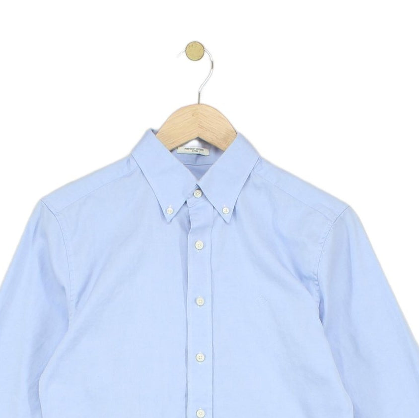 Mens Shirt Button Up Long Sleeve Fitted