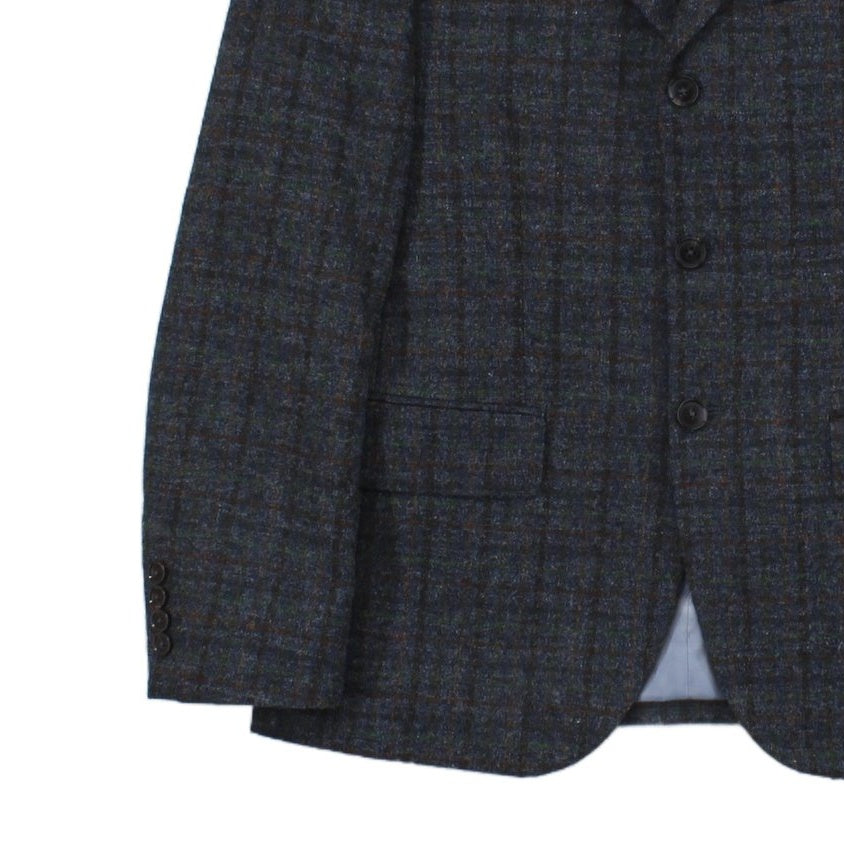 Mens Tweed Blazer Check Tailored Formal