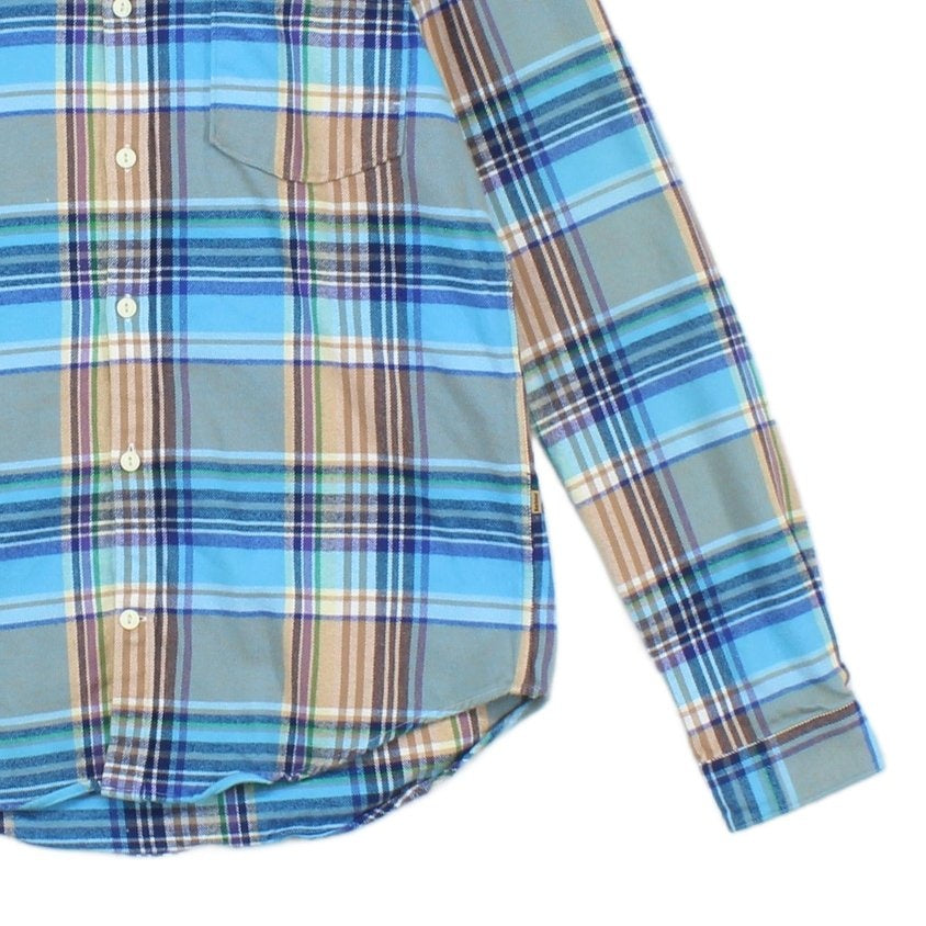 Mens Flannel Plaid Shirt Long Sleeve Button Up