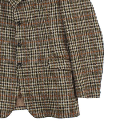 Mens Scotch Tweed Blazer Plaid Formal