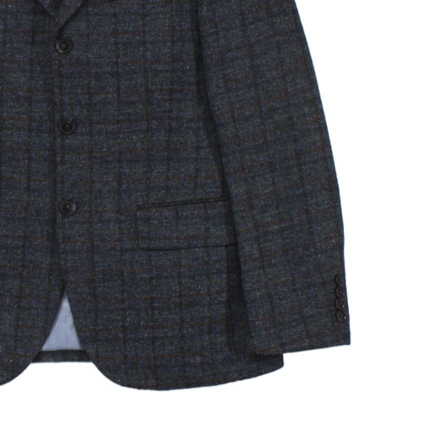 Mens Tweed Blazer Check Tailored Formal