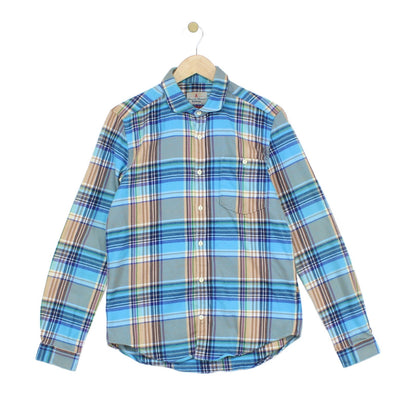 Mens Flannel Plaid Shirt Long Sleeve Button Up