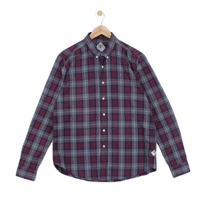 Mens Plaid Shirt Button Up