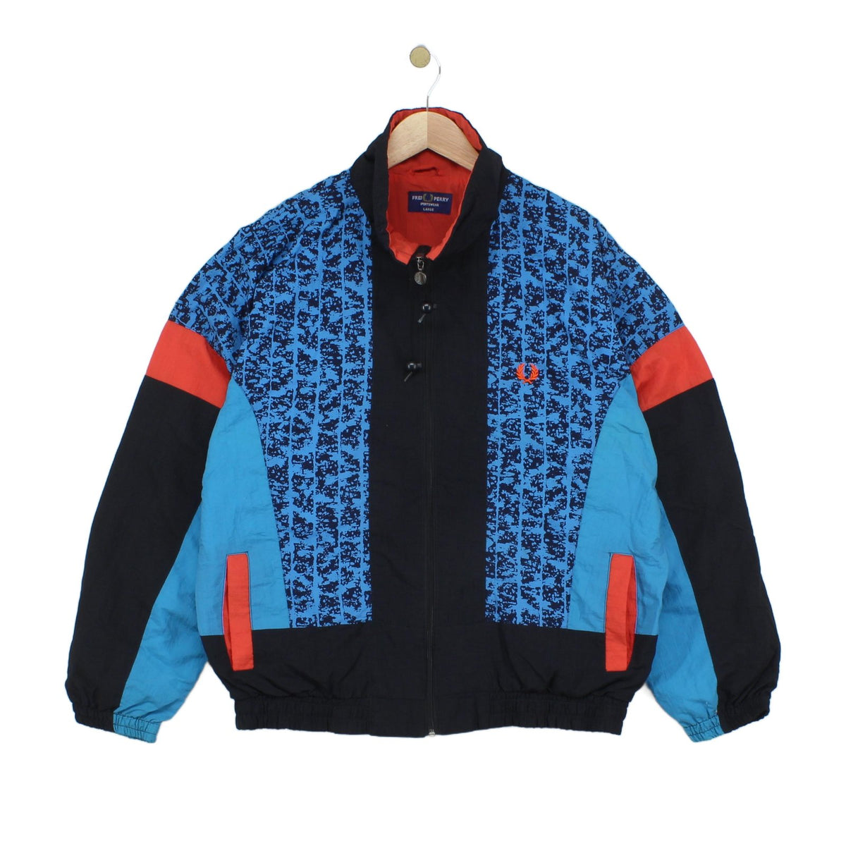 Mens Track Jacket Abstract Full Zip