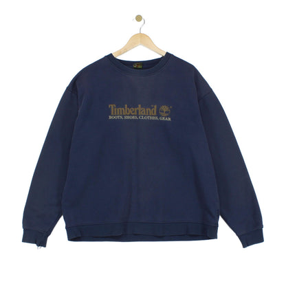Mens Spell Out Sweatshirt Oversized Logo