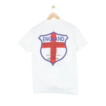 Mens England Football Shirt France 98 Single Stitch