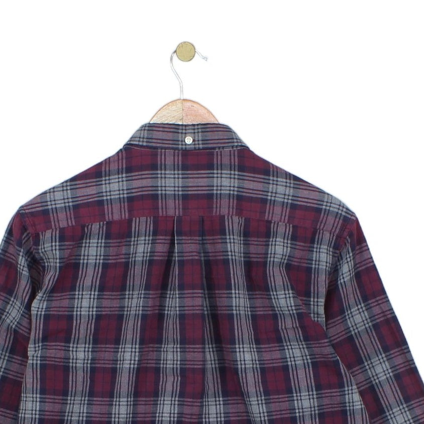 Mens Plaid Shirt Button Up