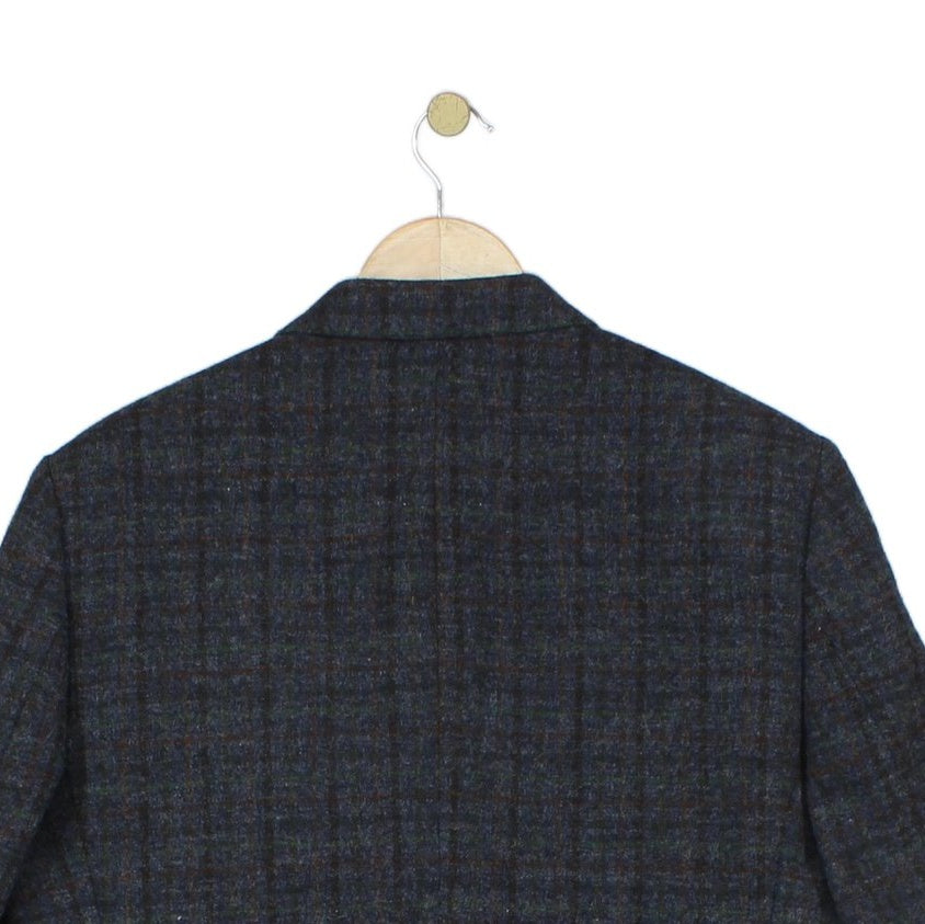 Mens Tweed Blazer Check Tailored Formal
