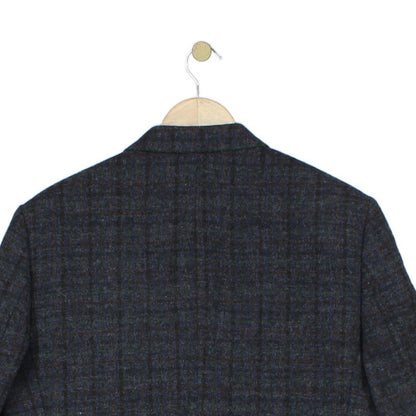 Mens Tweed Blazer Check Tailored Formal