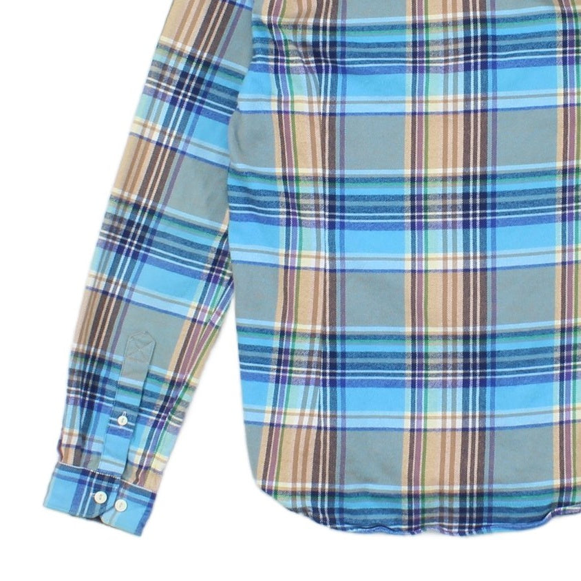 Mens Flannel Plaid Shirt Long Sleeve Button Up