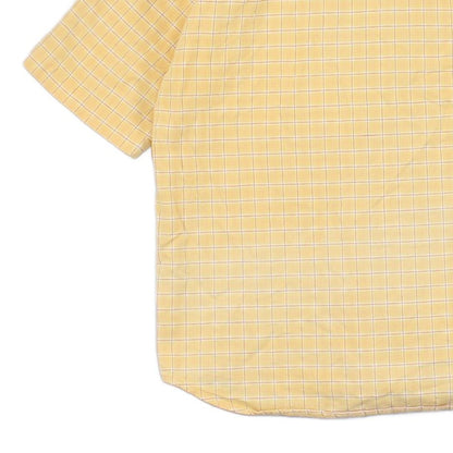 Mens Plaid Shirt  Short Sleeve Button Up