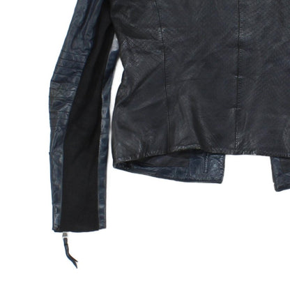 Womens Leather Jacket Biker Zip