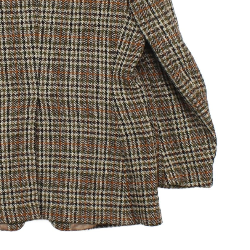 Mens Scotch Tweed Blazer Plaid Formal