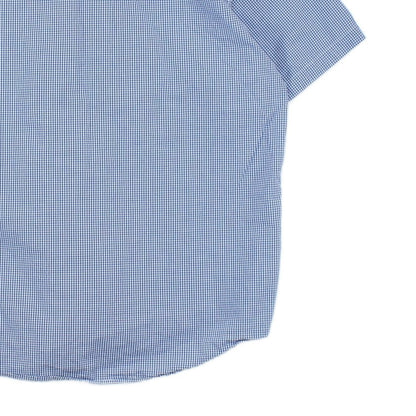 Mens Check Shirt Short Sleeve Button Down Gingham