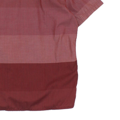 Mens Striped Shirt Button Up Short Sleeve