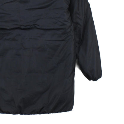 Womens Quilted Coat Hooded Full Zip Logo Winter