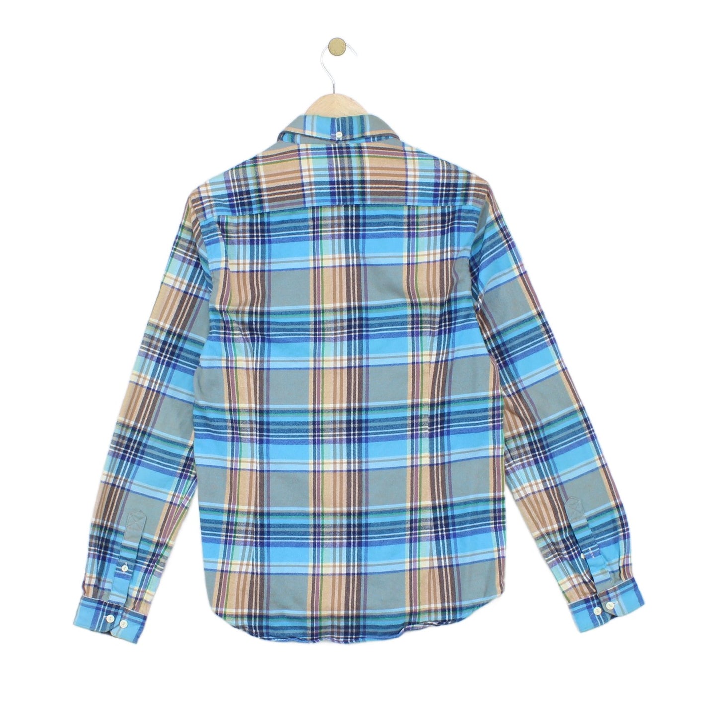 Mens Flannel Plaid Shirt Long Sleeve Button Up