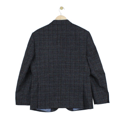 Mens Tweed Blazer Check Tailored Formal