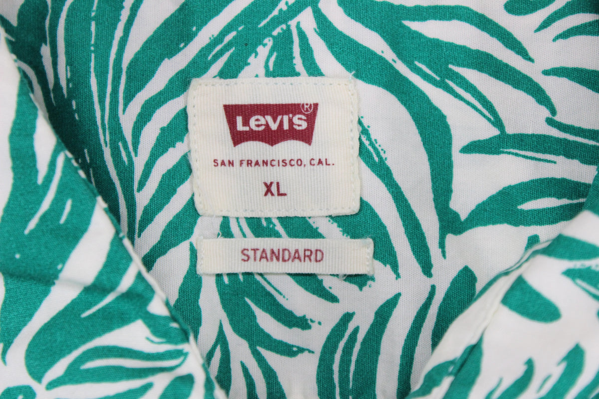 Mens Patterned Shirt Tropical Button Down