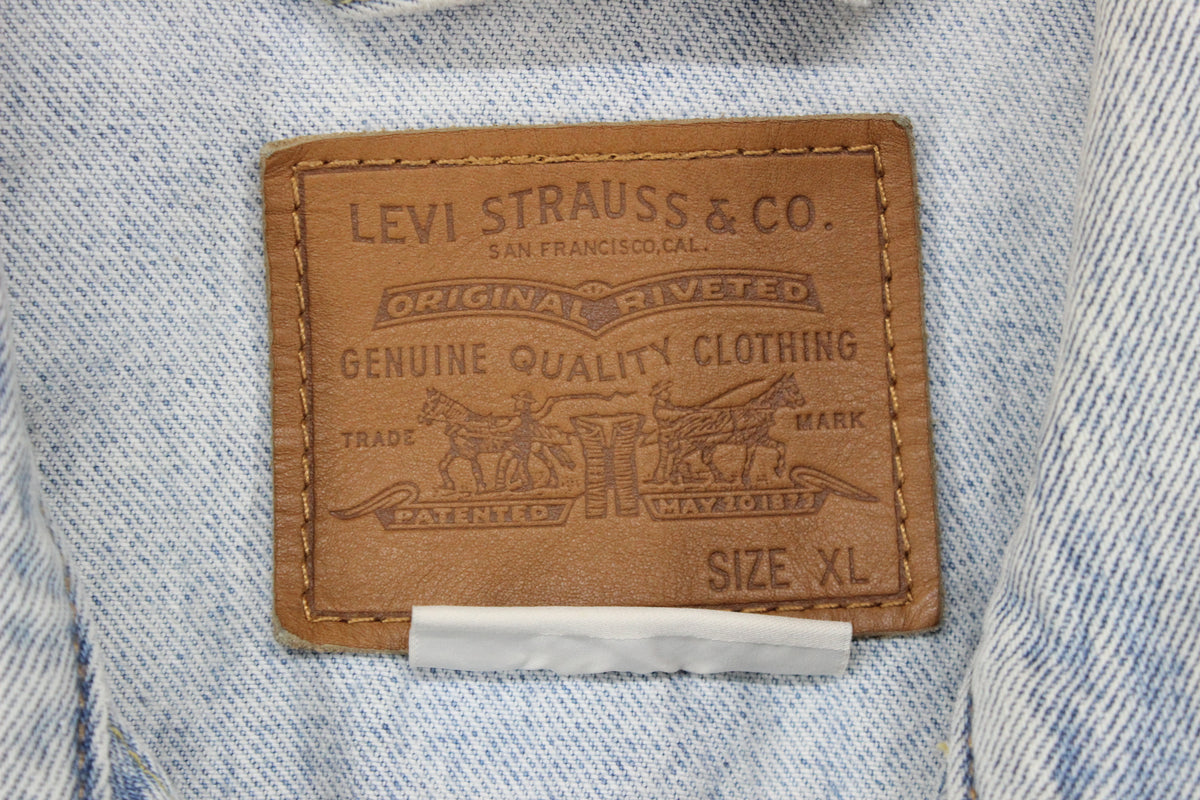 Mens Denim Jacket Trucker Cotton